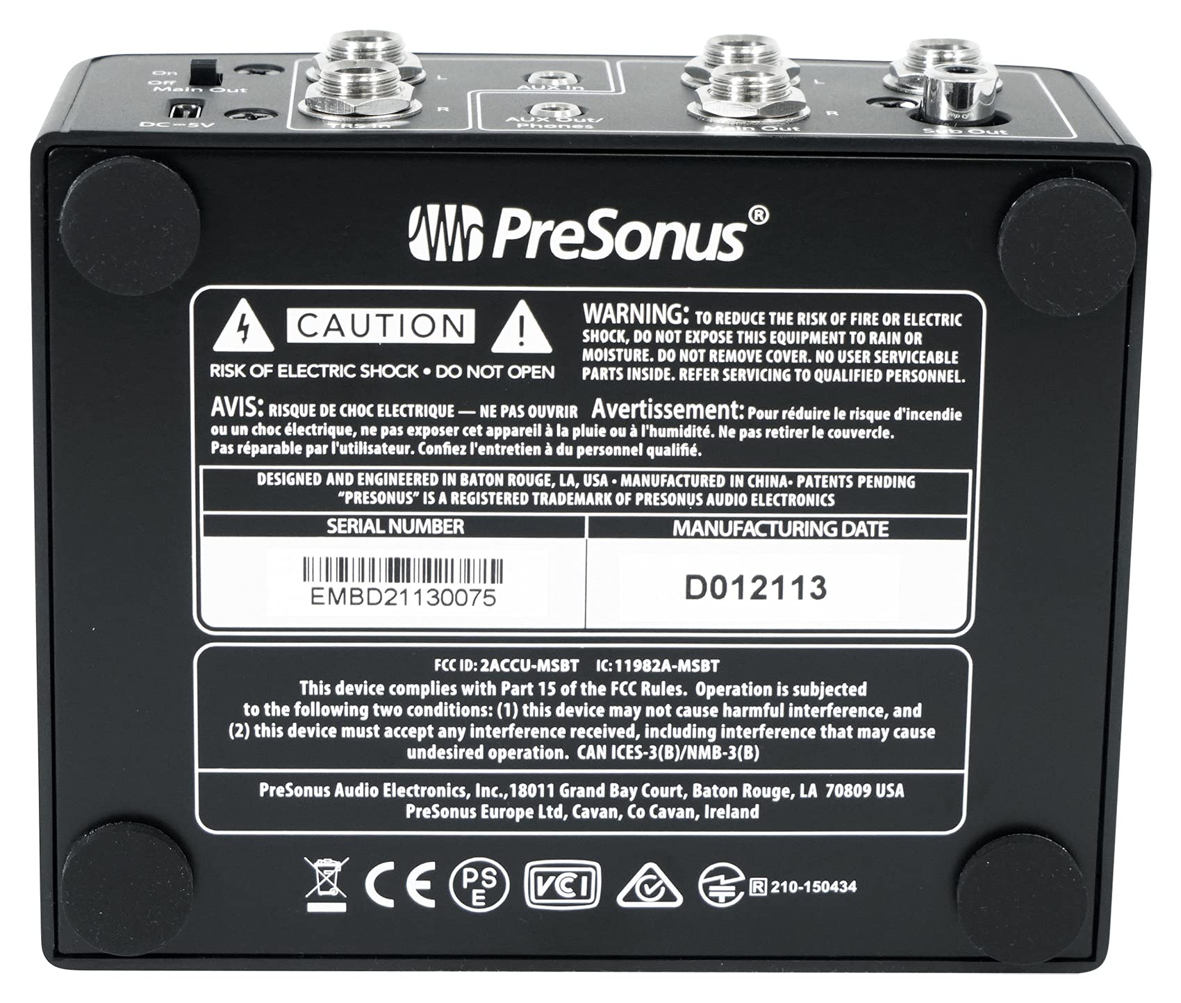 PreSonus MicroStation BT 2.1 Monitor Controller with Bluetooth Connectivity - Image 5